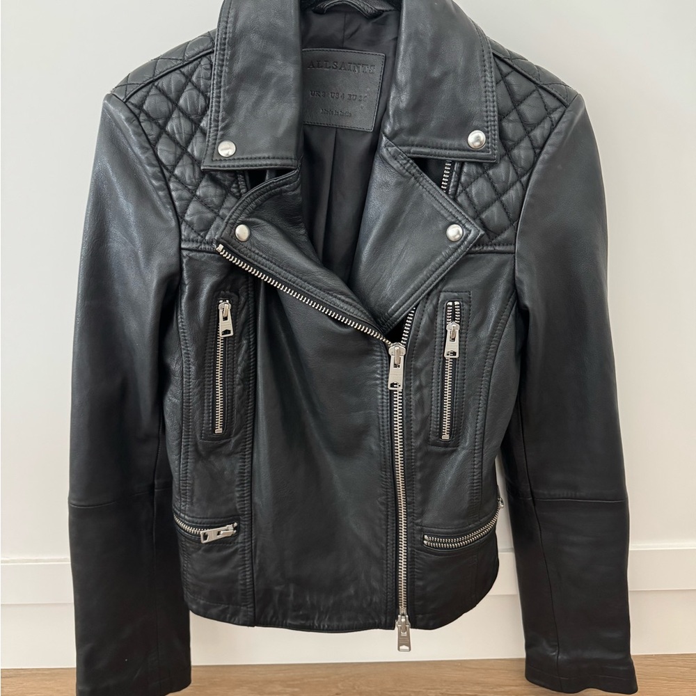 All Saints Leather Moto Jacket